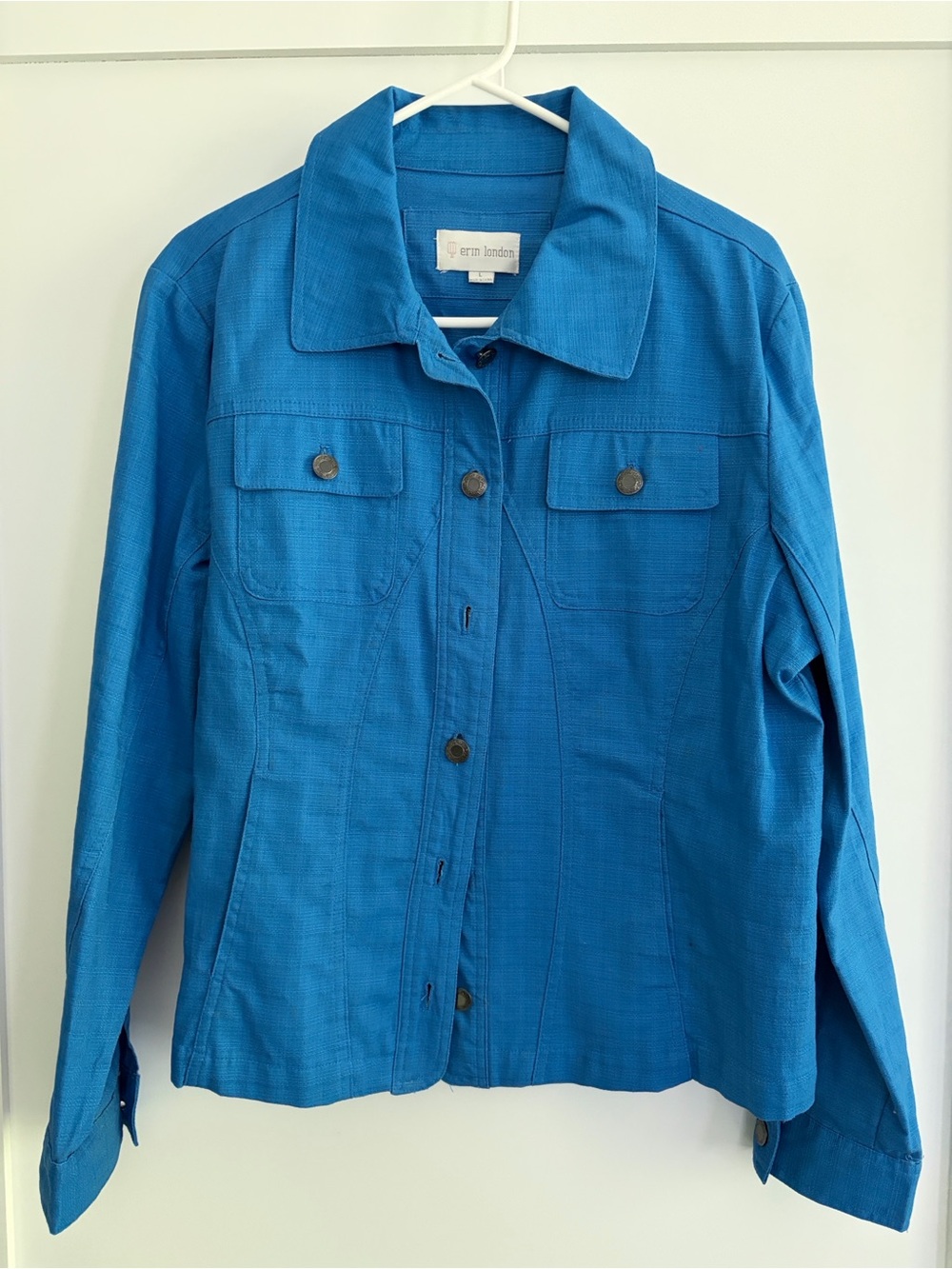 erin london blue blazer
